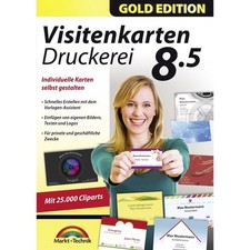 Markt & Technik Visitenkarten Druckerei 8.5 Gold Edition Vollversion, 1 Lizenz