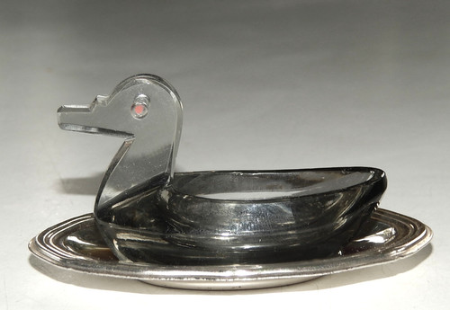 Saliere ente glas mit - ente,
