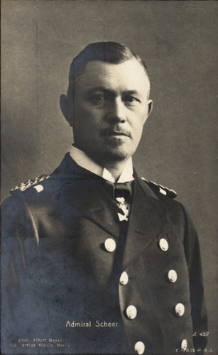 Admiral scheer porträt in - ak,
