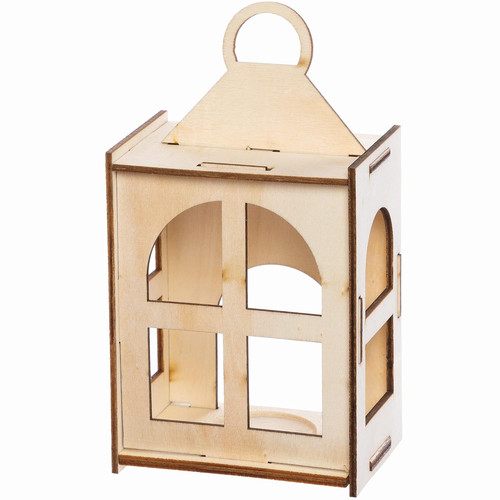 Laterne bastelset aus holz - laterne,