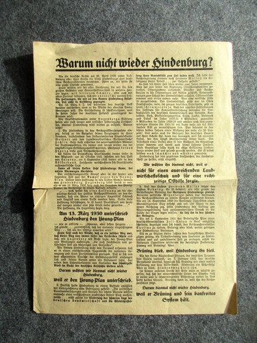 Original flugblatt wahlkampf - original,