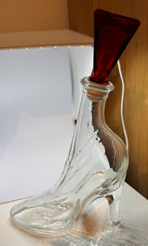 Likörflasche schuh form - likörflasche,
