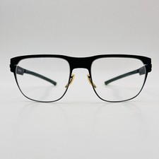 IC Berlin Brille Damen Herren oval schwarz Titan Mod. dwight onono NEU