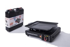 Gaskocher mit Grillplatte