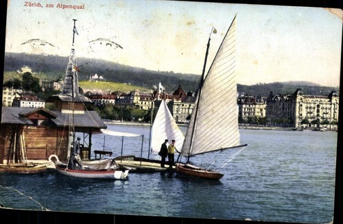 Ansichtskarte zürich am - zürich,