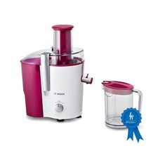 Bosch Entsafter MES25C0 700W VitaJuice XL Weiß/Cherry Edelstahl