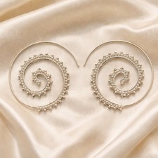 Silver Hoop Pull Through