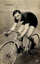Ak Radrennfahrer Kaufmann, Portrait, Fahrrad, Radrennbahn - 11362060