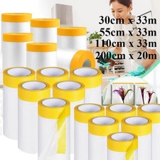 6X Profi Abdeckfolie mit Goldband - Klebeband Malerfolie Masker Tape Abklebeband