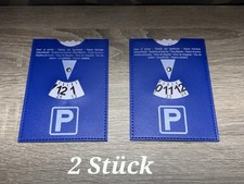 2 X Parkscheibe aus Kunstleder