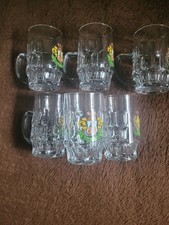 6x 0,2L.Henkelgläser Roland Bräu Nordhausen