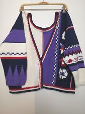 Strickjacke, Handgestrickt, Cardigan, Open, Baumwolle, Neu