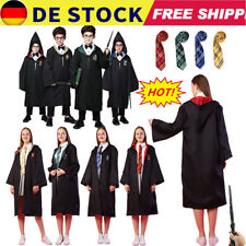 Harry Potter Kostüm Robe Mantel Umhang Krawatte Gryffindor Slytherin Hufflepuff~