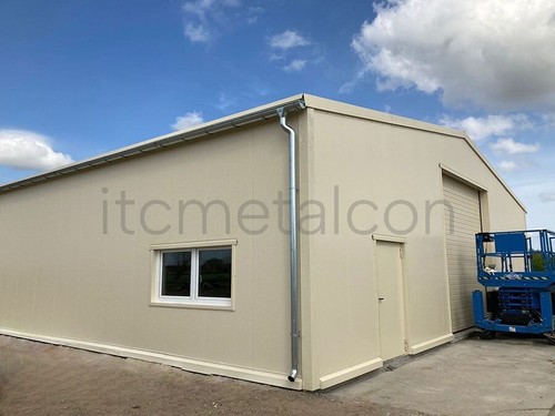Stahlhalle 15x25x5m anlage - 15x25x5m, pv-anlage