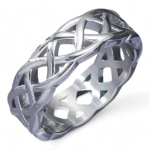 Silberfarbener ring keltisches - silberfarbener,