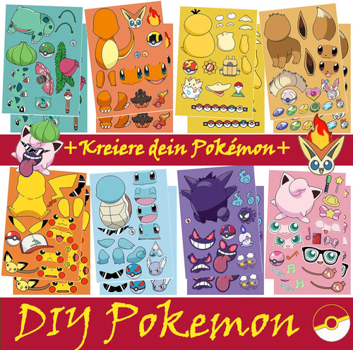 Diy pokémon sticker pikachu - diy,