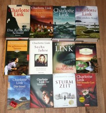 12 Bücher CHARLOTTE LINK. Romane, Krimis. Insel, Verehrer, Der fremde Gast.