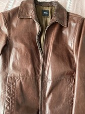 HUGO BOSS Herren Lederjacke