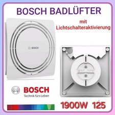 Bosch Leiser Badlüfter 1900 W125 mit Lichtschalteraktivierung