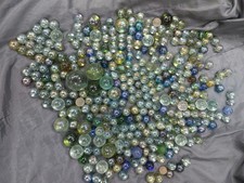 alte Glasmurmeln, Klicker ,Murmeln,Marbles, Klar 
