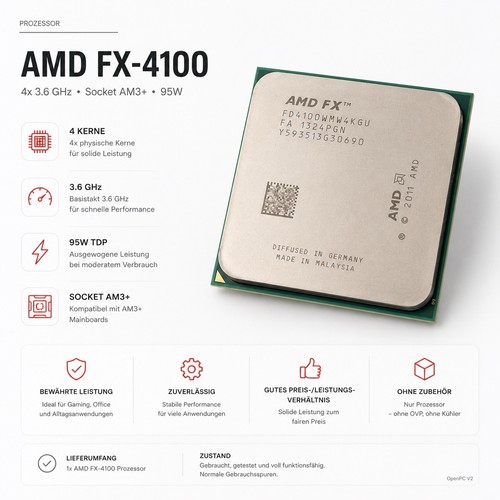 Amd 4100 3 - amd, 3.60ghz