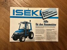 Orig. ISEKI Kompaktschlepper Traktor Prospekt Brochure Zeitung  Rasenmäher C2