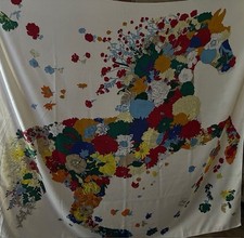 Großes Tuch Schal Damen 135x135 Cm