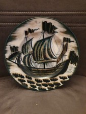 # Sammelteller LFZ Russland "Segelschiff" DM 23,5 cm Wandteller Lomonosow UdSSR