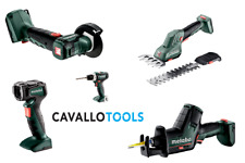 Metabo Akku Winkelschleifer, Schrauber, Säbelsäge, Lampe [B-Ware]