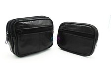 Herren Damen Leder Kamera Zigarette Taxi Geldbörse Gürtelschlaufe Reise Etui Geldbörse 