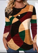 Damen Langarmshirt Mit Motiv