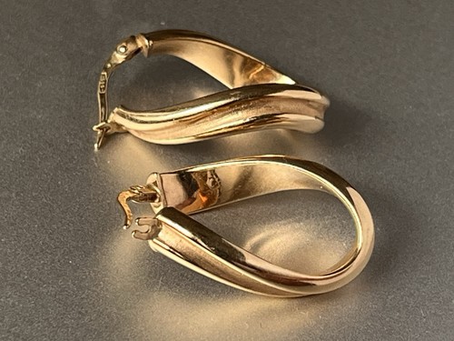 Gedrehte ohrringe 585 gold - 585,
