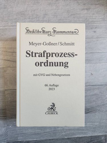 Meyer goßner schmitt stpo - schmitt,,