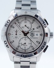 TAG HEUER Uhr CAP2111.BA0833 Aquaracer Chronograph Kaliber 16 Silber 42mm