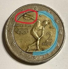 ★ Griechenland 2 Euro Münze Olympia ★ Umlaufmünze ★ gebraucht gut ★ 2004 ★ Coin