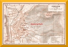 Coburg +Stadt/Umgebungsplan