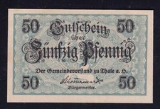 Thale: 50 Pfennig 1918 - bis