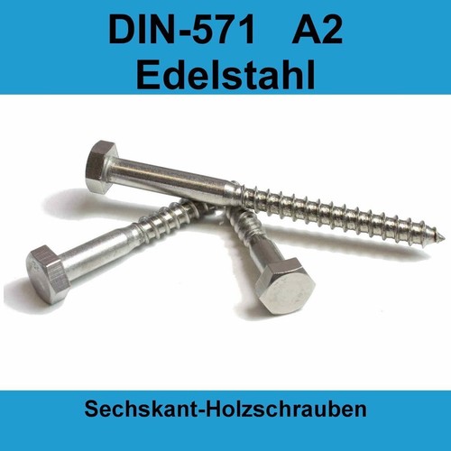 M12 din 571 - holzschrauben, a2