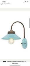 Wandleuchter Lampe Ferroluce Colors C1630 Blau Keramik  2 Stuck 