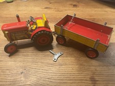 ZETOR TRAKTOR MIT ANHÄNGER - Blechspielzeug