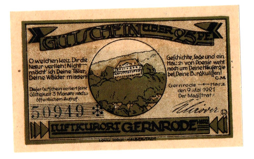 Gernrode gutschein über - gernrode, 25