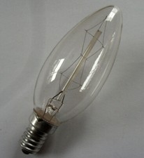 10x Sunlux Nostalgie Rustika Kerzenlampe Glühbirne E14 40W Vielfachwedel RAR