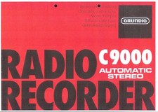 Grundig Bedienungsanleitung für C 9000 automatic in deutsch und englisch  Copy