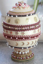 Straußenei Handarbeit Dekor