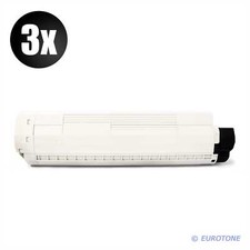 3x Eurotone ECO Toner SCHWARZ f�r OKI C-9650-HDN C-9650-DN C-9850-HDTN