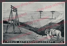 Pohlig Drahtseilbahn Köln Maschinenbau Transport Alpen Bergbauer Haflinger 1939