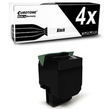 4x Toner SCHWARZ f�r Lexmark