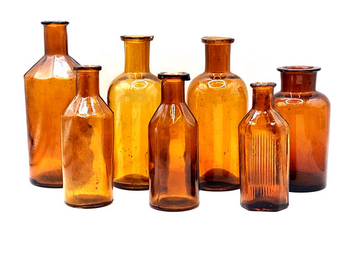 Antike apothekerflaschen - 7,
