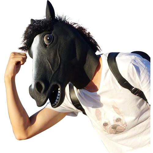 Pferdemaske latex horse - pferdemaske,