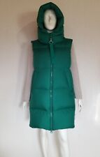 Marc O'Polo ultra leichte sehr warme  kasual feminine Long  Daunenweste Grün